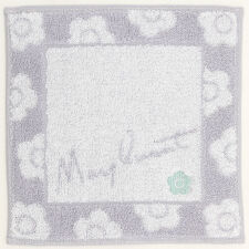 マリークワント　ミニ　タオルハンカチ（20cm）デイジー フレームデザイン　【MARY QUANT】