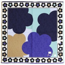 マリークワント　大判　プリントハンカチ（58cm）カラーパレット　【MARY QUANT】