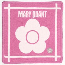 マリークワント　綿モール糸使用　ミニ　タオルハンカチ（20cm）　レトロカラー