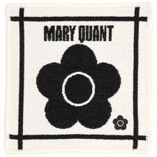 マリークワント　綿モール糸使用　ミニ　タオルハンカチ（20cm）　レトロカラー