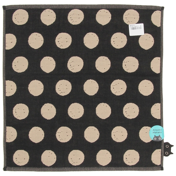 ATSUKO .Mです！ アツコマタノ ガーゼハンカチ 大胆なモノトーン 【Atsuko Matano