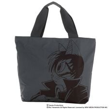 キャットアート　ファスナー付　エコバッグ/マイバッグ（パッケージ入り）ブラック・ニャック