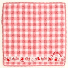 キャス キッドソン　タオルハンカチ　ふわふわチェック　【Cath Kidston】