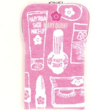 マリークワント　ファスナー付きタオル　ペットボトルケース　コスメモチーフ　【MARY QUANT】