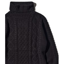 アドポーション(ADPOSION)のケーブル編みタートルネックニット