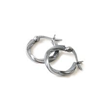 【SILVER925】デザインフープピアス