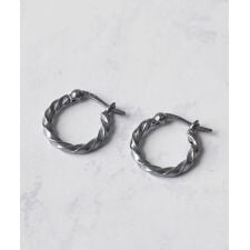 【SILVER925】デザインフープピアス