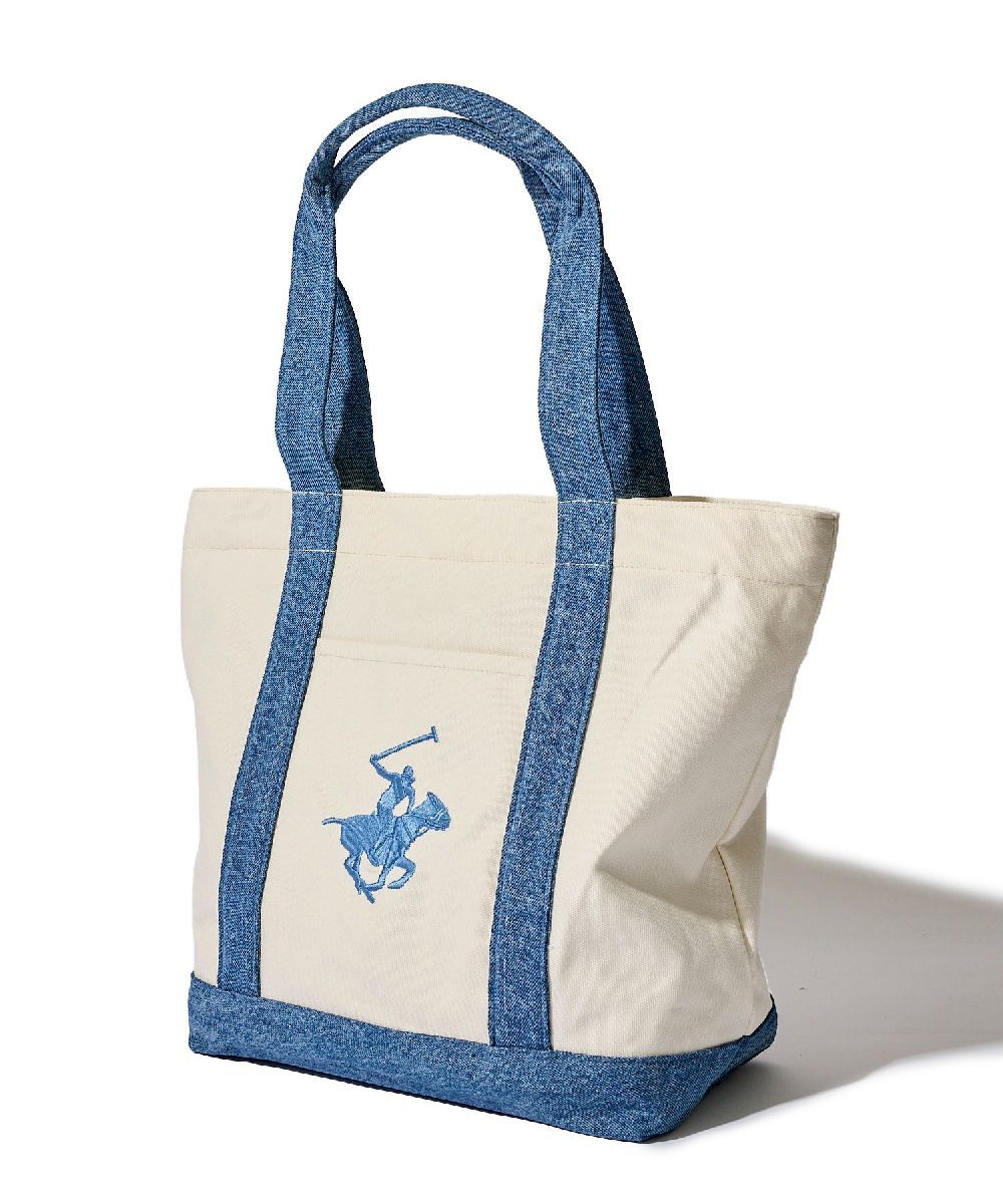 Beverly Hills Polo Club】ポニー刺繍エルガリー生地トートS | アド