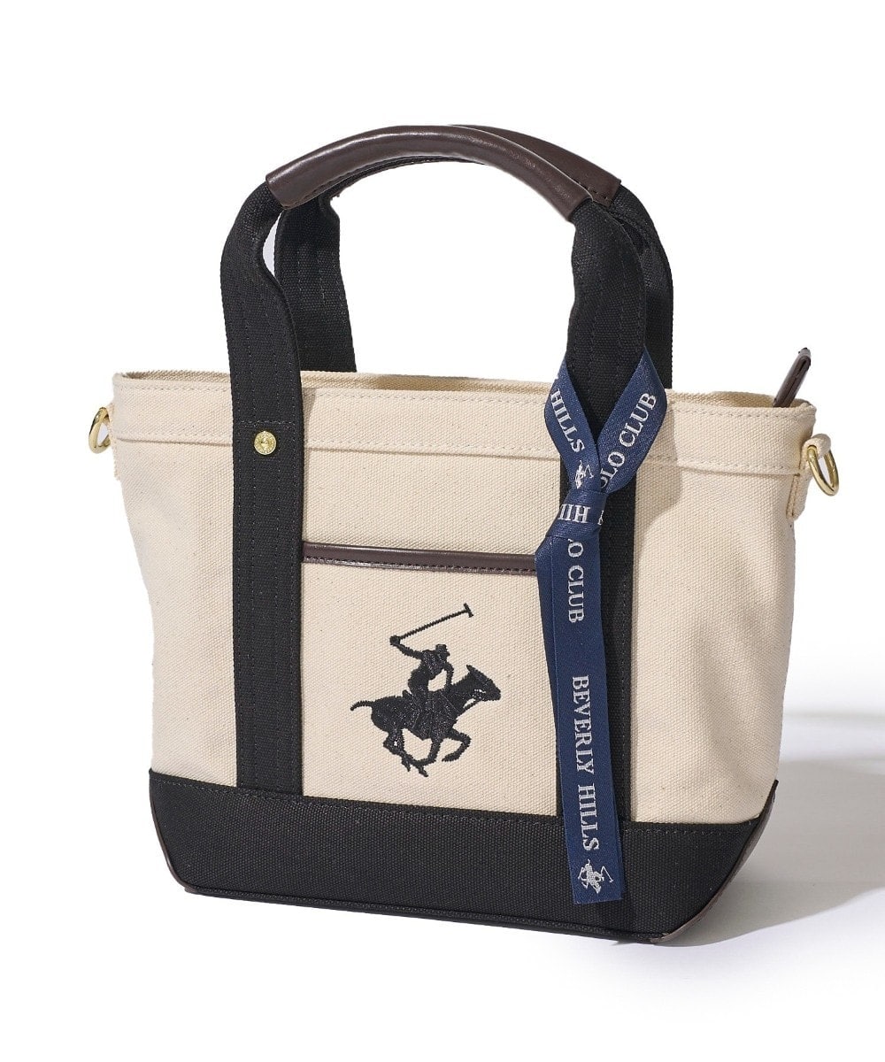 アドポーション（ADPOSION）/【Beverly Hills Polo Club】ポニー刺繍キャンバストートバッグXS Beverly Hills Polo Club】ポニー刺繍キャンバストートバッグXS | アド