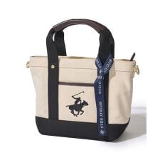 【Beverly Hills Polo Club】ポニー刺繍キャンバストートバッグXS