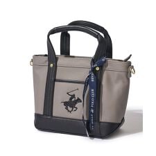 【Beverly Hills Polo Club】ポニー刺繍PUトートバッグSS