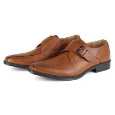 滑りにくい　モンクストラップ　ビジネスシューズ