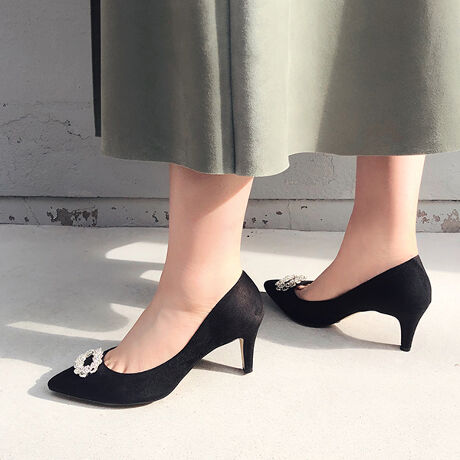 結婚式 セレモニー ビジューバックル パンプス ヒール7 0cm 7229 マミアン Mamian 7229 ファッション通販 マルイウェブチャネル