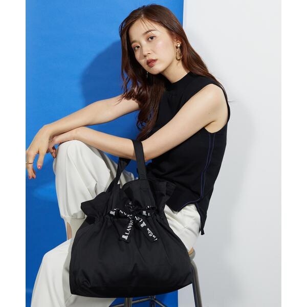 LINVIN en Bleu ランバンオンブルー異素材構築チェックダブルコート