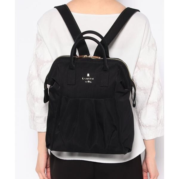 ランバンオンブルー　アラカルトリュックC　2WAY　ナイロンツイル　黒 アラカルト リュックC | ランバン オン ブルー(LANVIN en Bleu