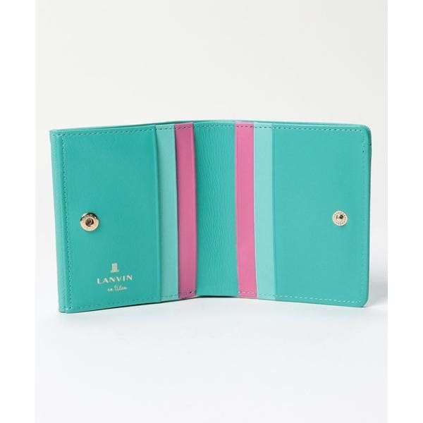 LANVIN en Bleu リュクサンブールカラー 内BOX二つ折り財布 ランバン オン ブルー LANVIN en Bleu リュクサンブールカラー