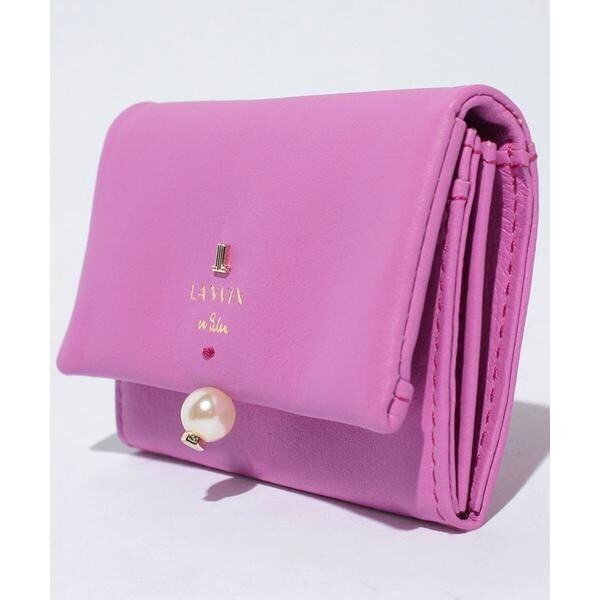 新品タグ付き✨ランバンオンブルー シャペル パール レザー 名刺入れ マスカット シャペル パール付き名刺入れ LANVIN en Bleu / ランバンオン
