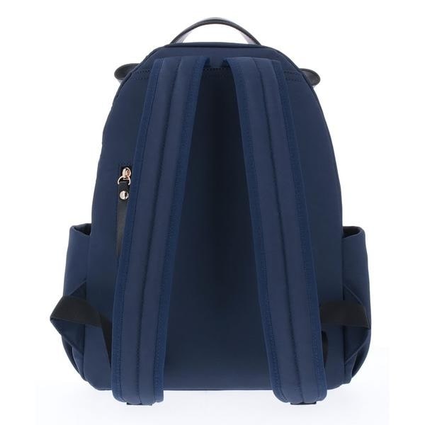 LANVIN オンブルー　パールとフリル付きブラックリュック LANVIN en Bleuリュックサック ブラック パール装飾 リボン