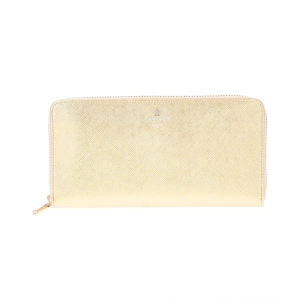 ANNA SUI アナスイ 長財布 セルパン ジップ ラウンド長財布 ゴールド ANNA SUI 財布 セルパン _ラウンド長財布 レディース : ZOZOTOWN