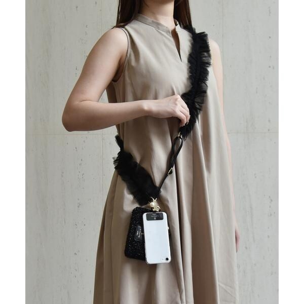 LAVIN en Blue ジュエルスマホストラップ KUIPO｜ランバン オン ブルー LANVIN en Bleu ジュエル スマホ