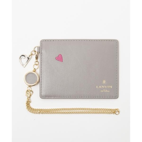 【新品】ランバンオンブルー リール付きパスケース lan359 ランバンオンブルー リール付きパスケース レディース LANVIN en