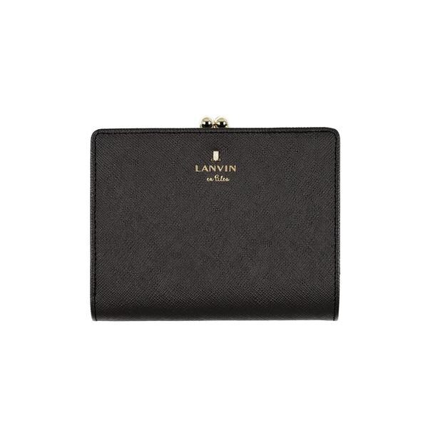 新品 ジルスチュアート 二つ折り財布 コンパクト財布 ミニ財布 グローリア 黒 ジル スチュアート JILL STUART がま口二つ折り財布 グローリア