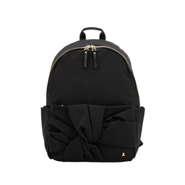 LANVIN トロカデロリュックサック　ブラック LANVIN en Bleu デイバック リュック トロカデロ リボンモチーフ
