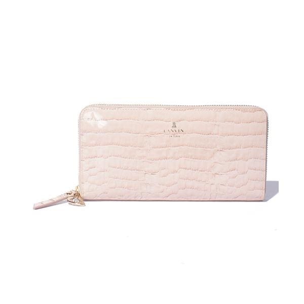マゼンダ Lファスナー長財布 LANVIN en Bleu / ランバンオン
