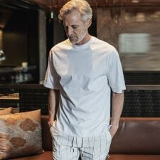 1PIU1UGUALE3 RELAX(ウノピゥウノウグァーレトレ)シルケット5分袖Tシャツ