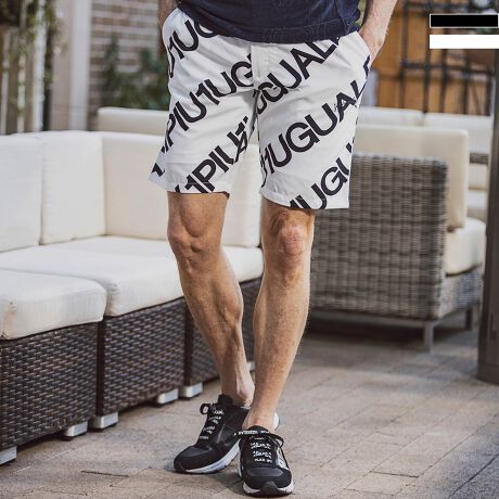 1PIU1UGUALE3 RELAX(ウノピゥウノウグァーレトレ)総柄ロゴショーツ  