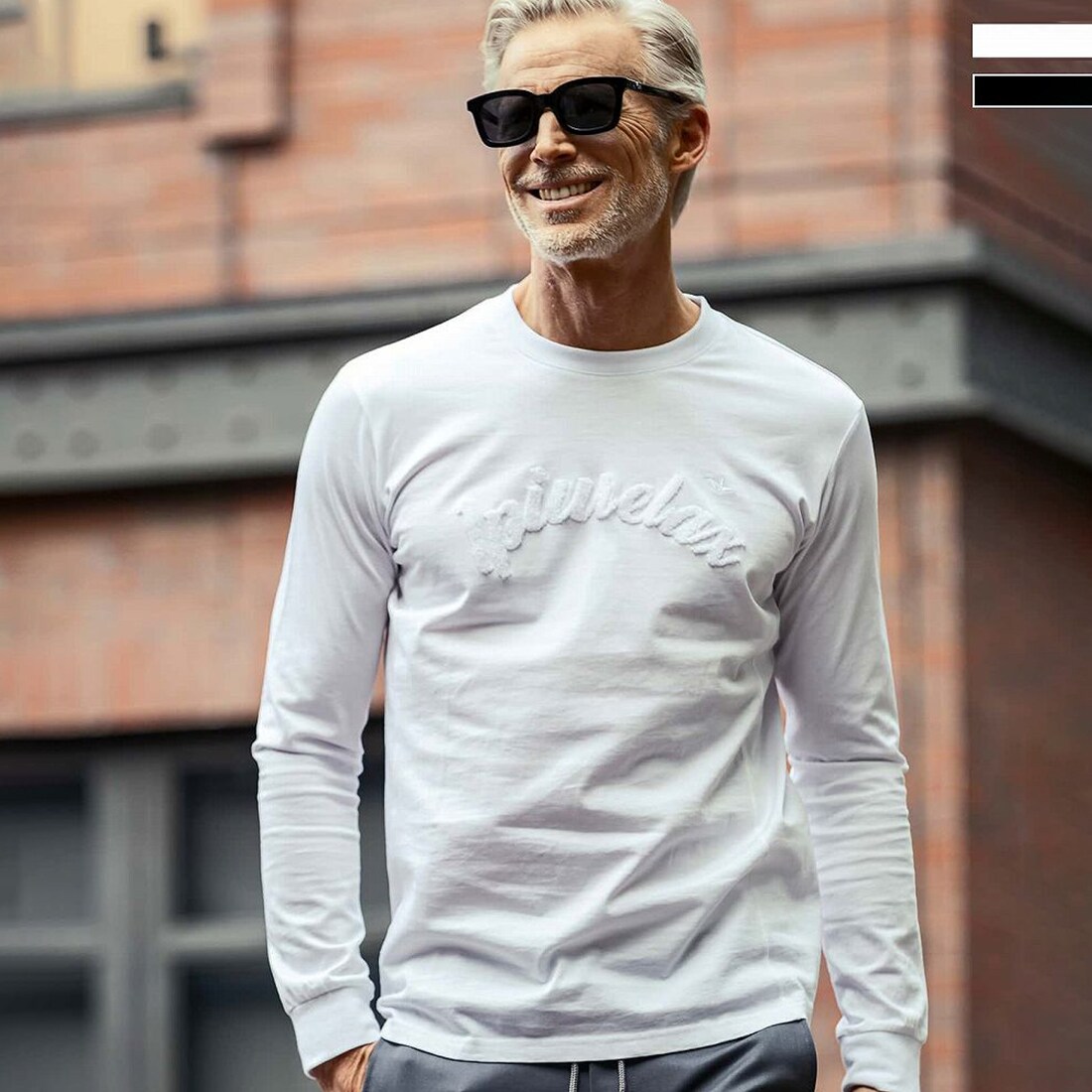 国内発送【1PIU1UGUALE】ダブルシルケットサガラ刺繍ロングT ダブルシルケットサガラ刺繍ロングTシャツ | ウノピゥウノウ