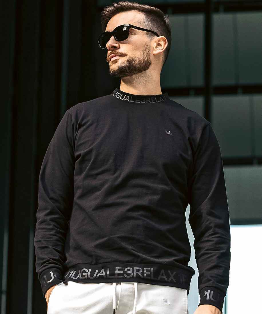 【お洒落感】1PIU1UGUALE3 RELAX ネックロゴ ロングTシャツ WEB・直営店限定】1PIU1UGUALE3 RELAX ネックロゴロングTシャツ