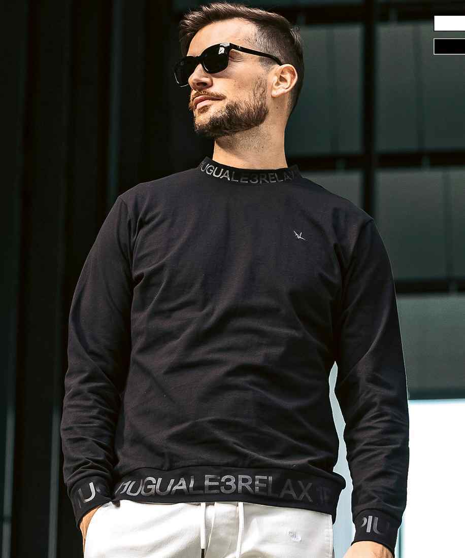 【お洒落感】1PIU1UGUALE3 RELAX ネックロゴ ロングTシャツ WEB・直営店限定】1PIU1UGUALE3 RELAX ネックロゴロングTシャツ