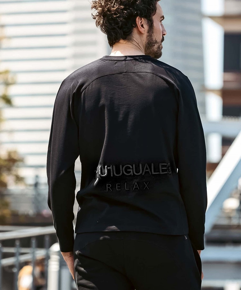 【1PIU1UGUALE3 RELAX】スパークリングロゴロングTシャツ 1PIU1UGUALE3 RELAX スパークリングロゴロングTシャツ | ウノ