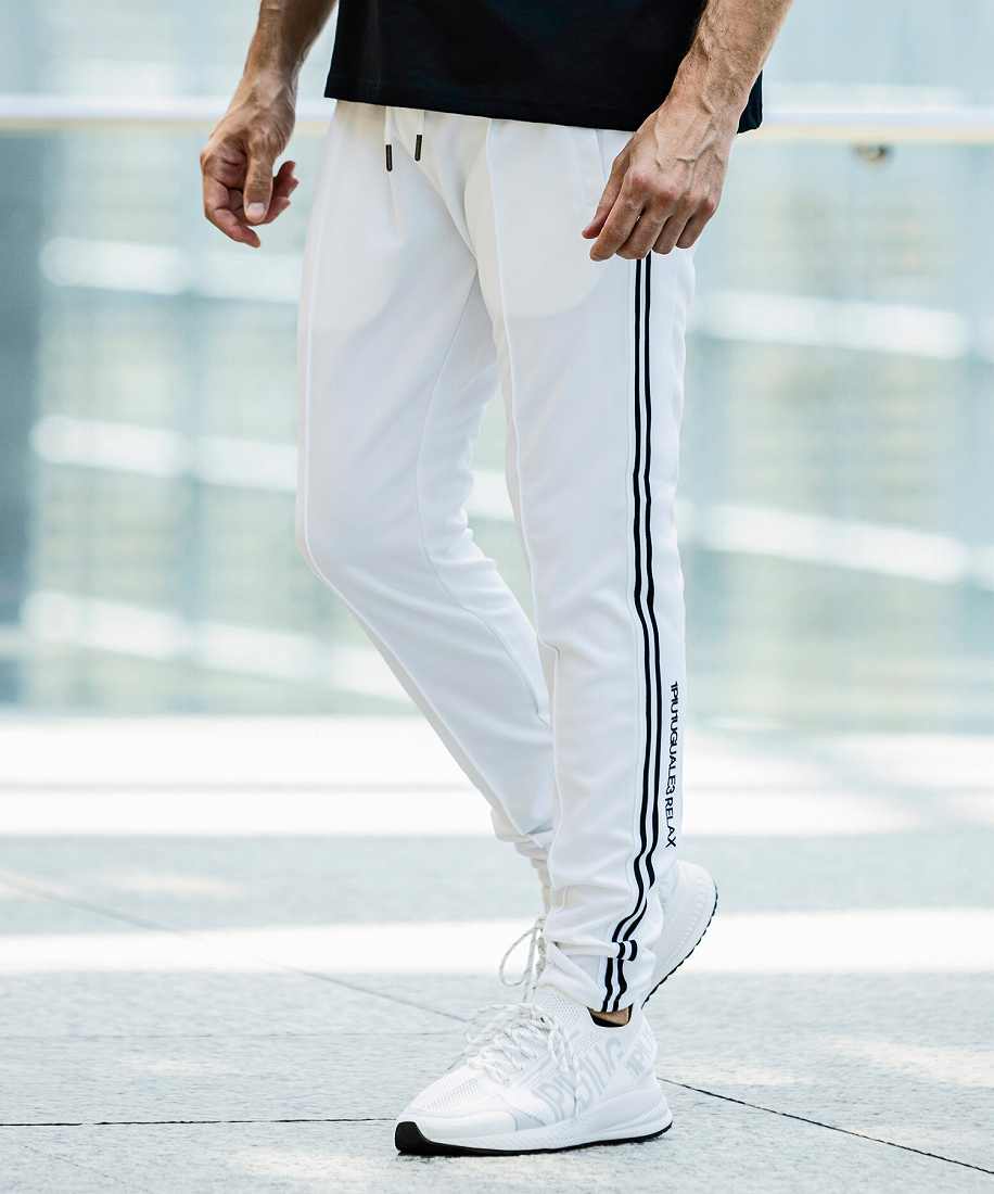 1PIU1UGUALE3 RELAX ジャージーラインテーパードパンツ | ウノピゥ