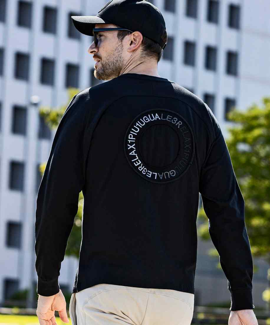 1PIU1UGUALE3 RELAX ダブルシルケットヘンリーネックロングT