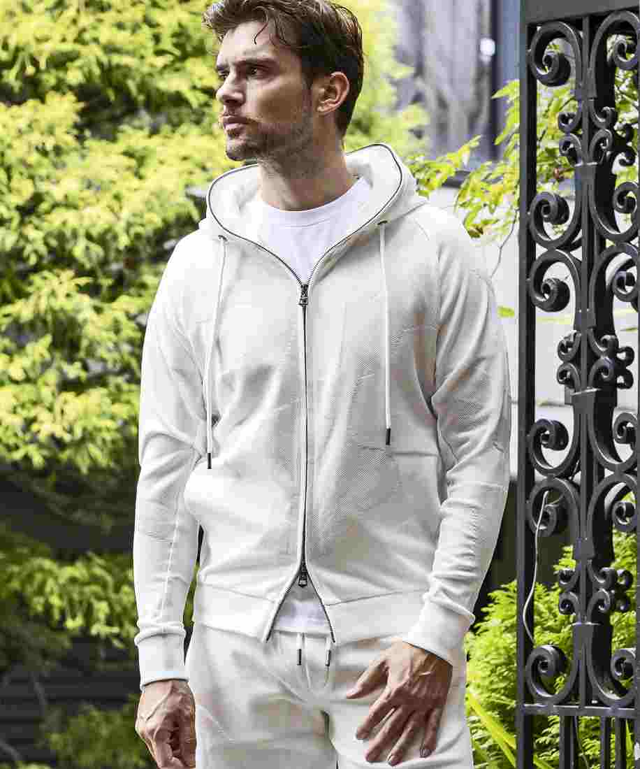 1PIU1UGUALE3 RELAX カモ柄ベロアパーカー【山口祥行着用