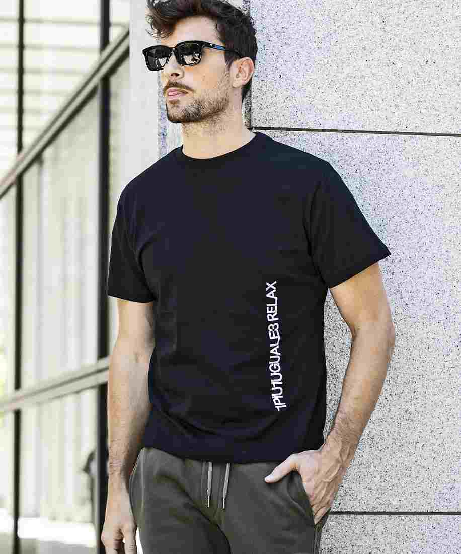 【国内発送】1PIU1UGUALE3 RELAX バーチカル刺繍ロゴ半袖Tシャツ 1PIU1UGUALE3 RELAX バーチカル刺繍ロゴ半袖Tシャツ | ウノピゥ