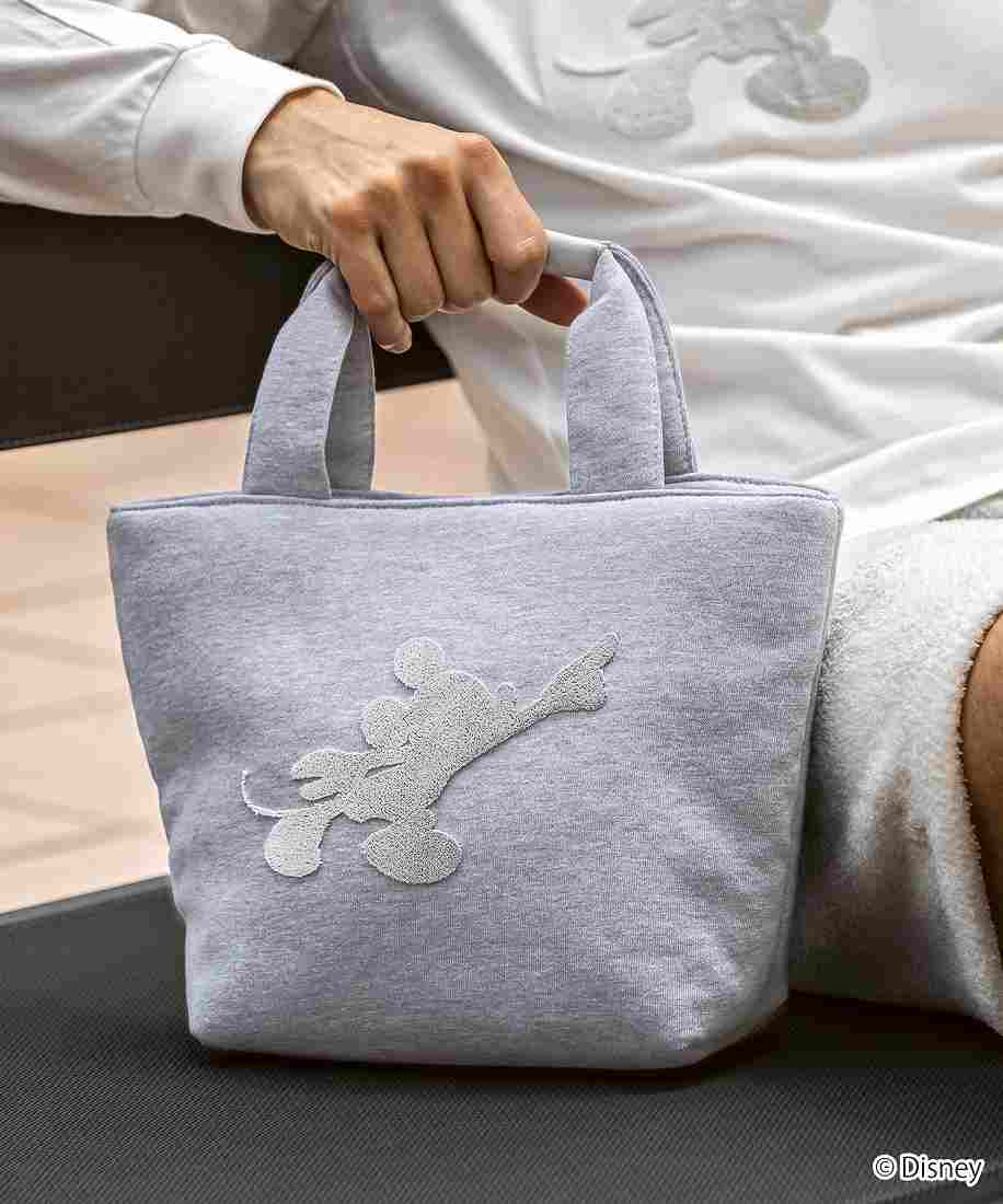 【1PIU1UGUALE3 RELAX】ミッキーマウス ミニトートバッグ 1PIU1UGUALE3 RELAX ミッキーマウス グラデーション刺繍