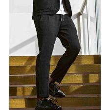 1PIU1UGUALE3 RELAX ブラックジャガードスラックス