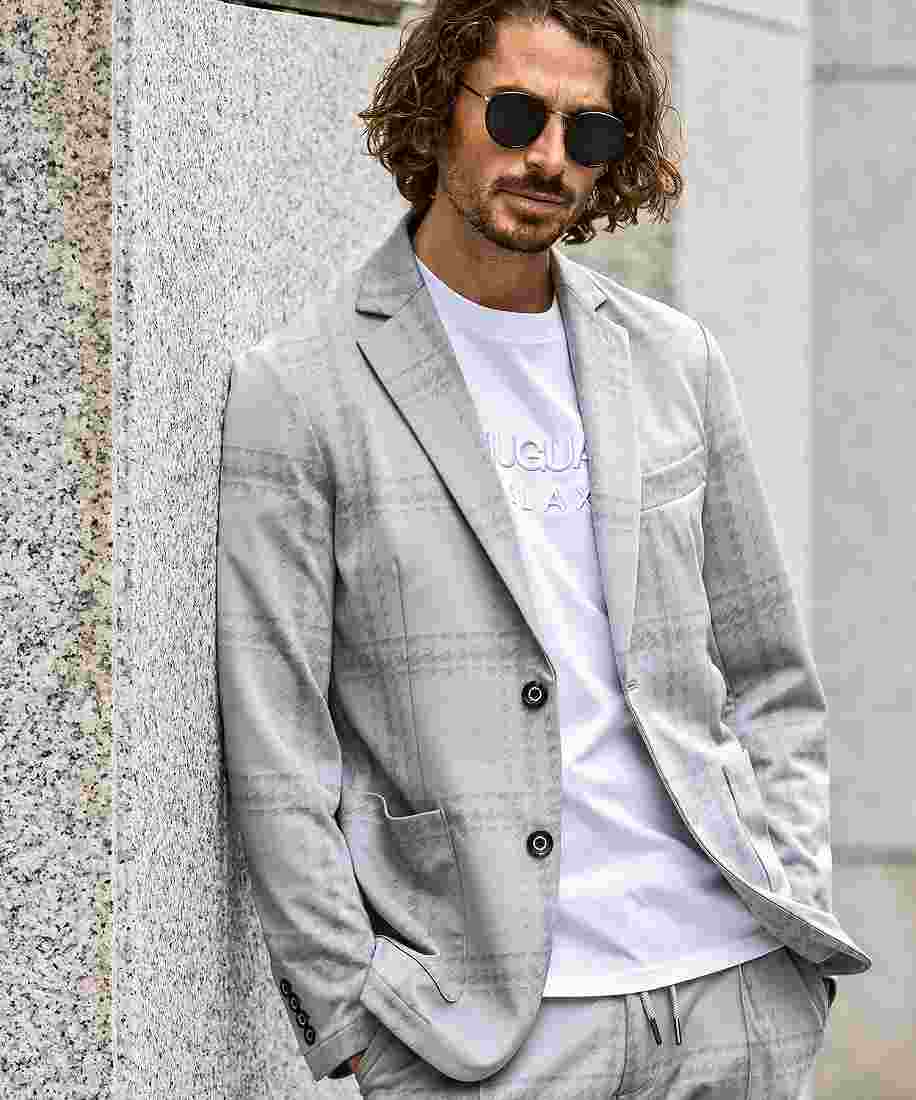 1PIU1UGUALE3 RELAX ダブル ジャケット ウノ ピゥ ウノ ウグァーレ トレ リラックス 1PIU1UGUALE3 RELAX