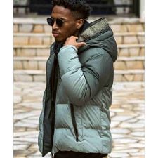 1PIU1UGUALE3 RELAX グラデーションダウンジャケット