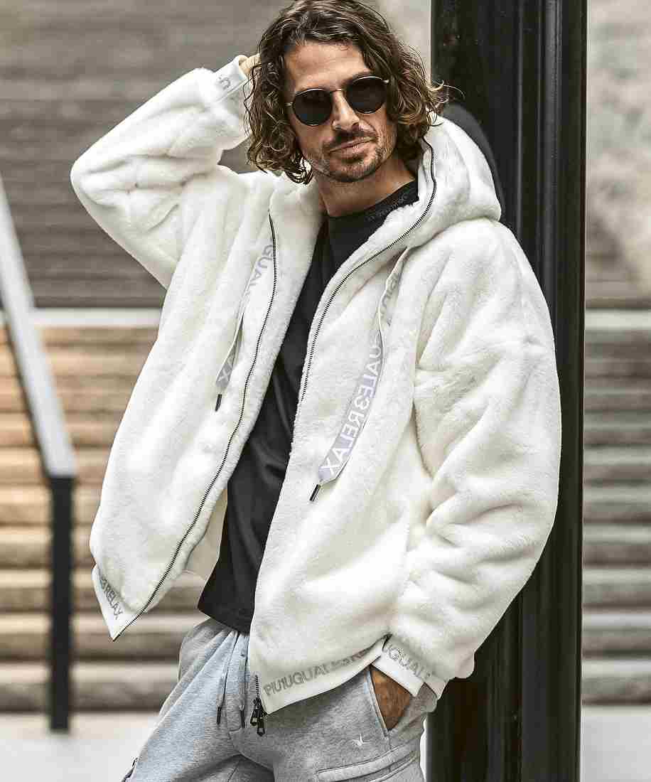 美品☆1PIU1UGUALE3 ウノピゥウノ/中綿ブルゾン 1PIU1UGUALE3 RELAX レザースリーブ中綿ブルゾン | ウノピゥ