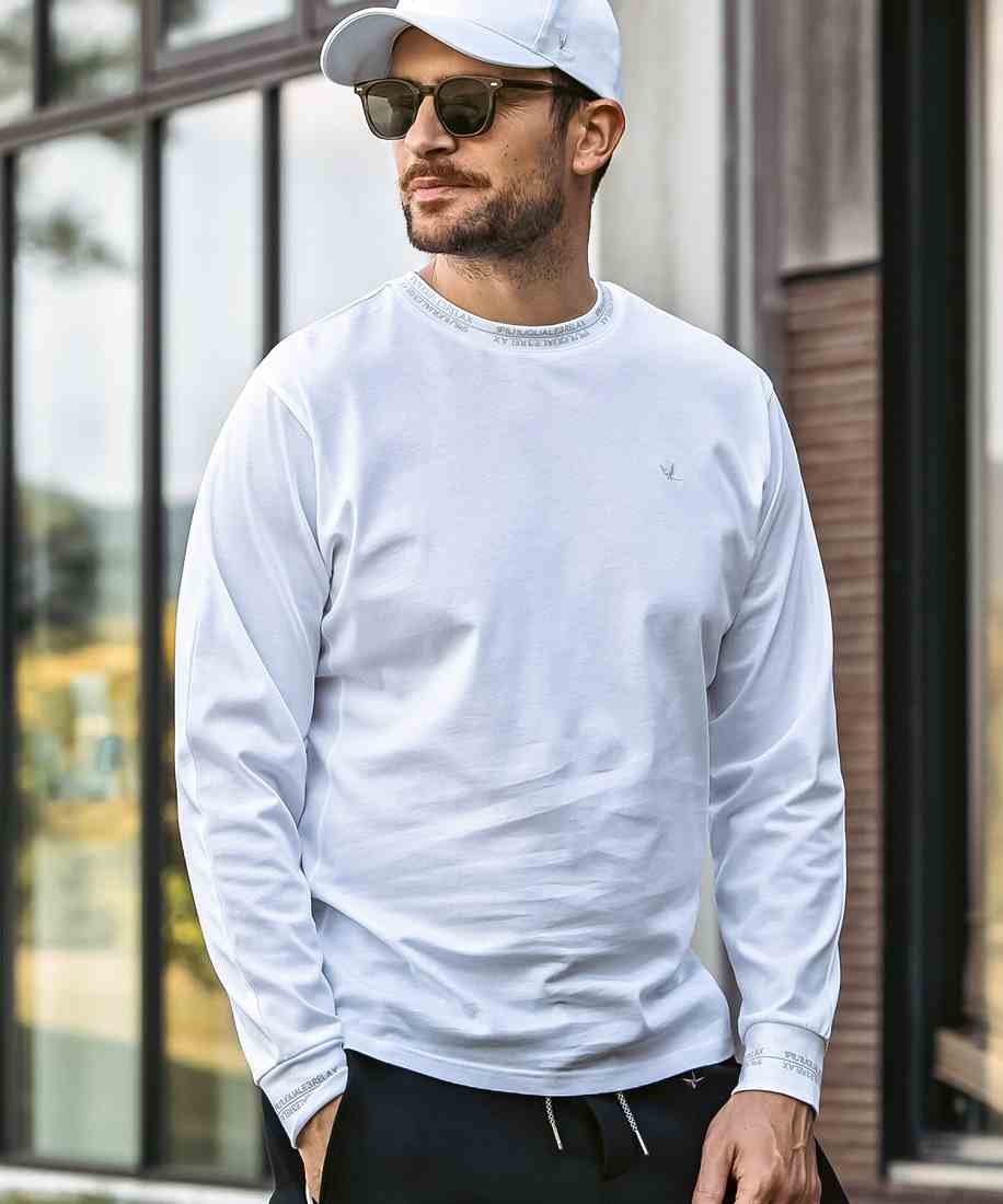 1PIU1UGUALE3 RELAX ダブルシルケットヘンリーネックロングT