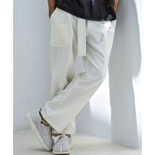 1PIU1UGUALE3 RELAX リネンブレンド6ポケットワイドパンツ