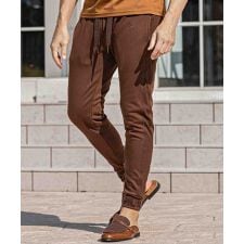 ウノピゥウノウグァーレトレ リラックス(1PIU1UGUALE3 RELAX)の1PIU1UGUALE3 RELAX サガラ刺繍リブロゴスウェットジョガーパンツ