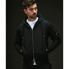 1PIU1UGUALE3 RELAX x +phenix バイカージップアップフーディー