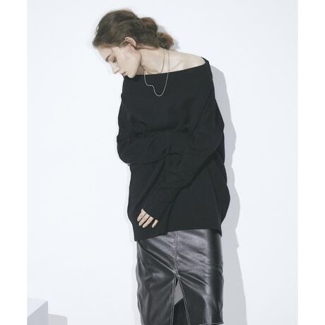 カシミヤ混ミドルゲージニットチュニックワンピース ファッション通販 マルイウェブチャネル