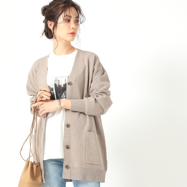 【美品】 B:MING by BEAMS  EYRE Vネック カーディガン B:MING by BEAMS（ビーミングバイビームス）の「B:MING by BEAMS