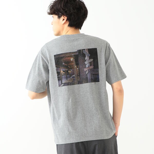 b 安い ming by beams フォトプリント tシャツ 19ss-r